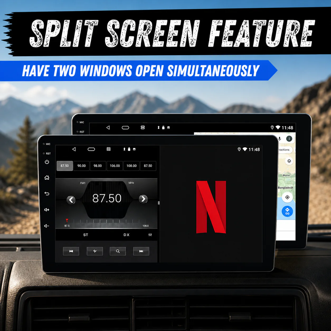 Mitsubishi Outlander (2008-2012) Plug & Play Head Unit Upgrade Kit: Car Radio with Wireless & Wired Apple CarPlay & Android Auto - Image 11