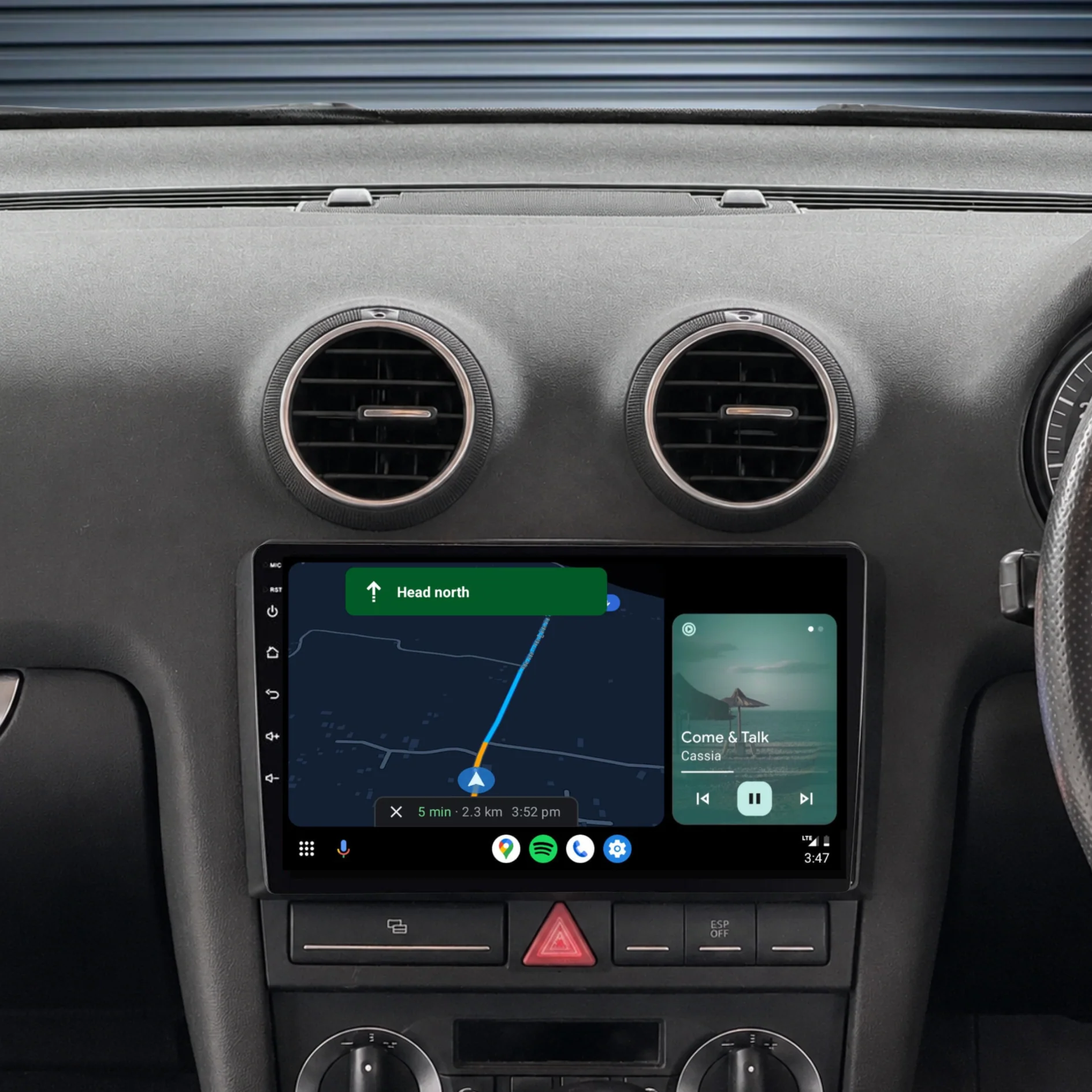 Audi A3 (2008-2012) Plug & Play Head Unit Upgrade Kit: Car Radio with Wireless & Wired Apple CarPlay & Android Auto - Image 4