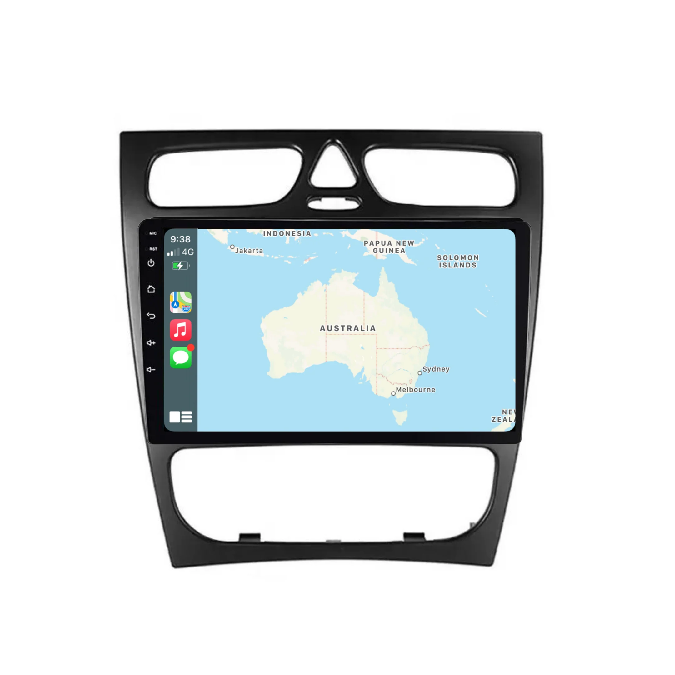 Benz C-Class / W203 / CLK / CL209 (2000-2004) Plug & Play Head Unit Upgrade Kit: Car Radio with Wireless & Wired Apple CarPlay & Android Auto - Image 3