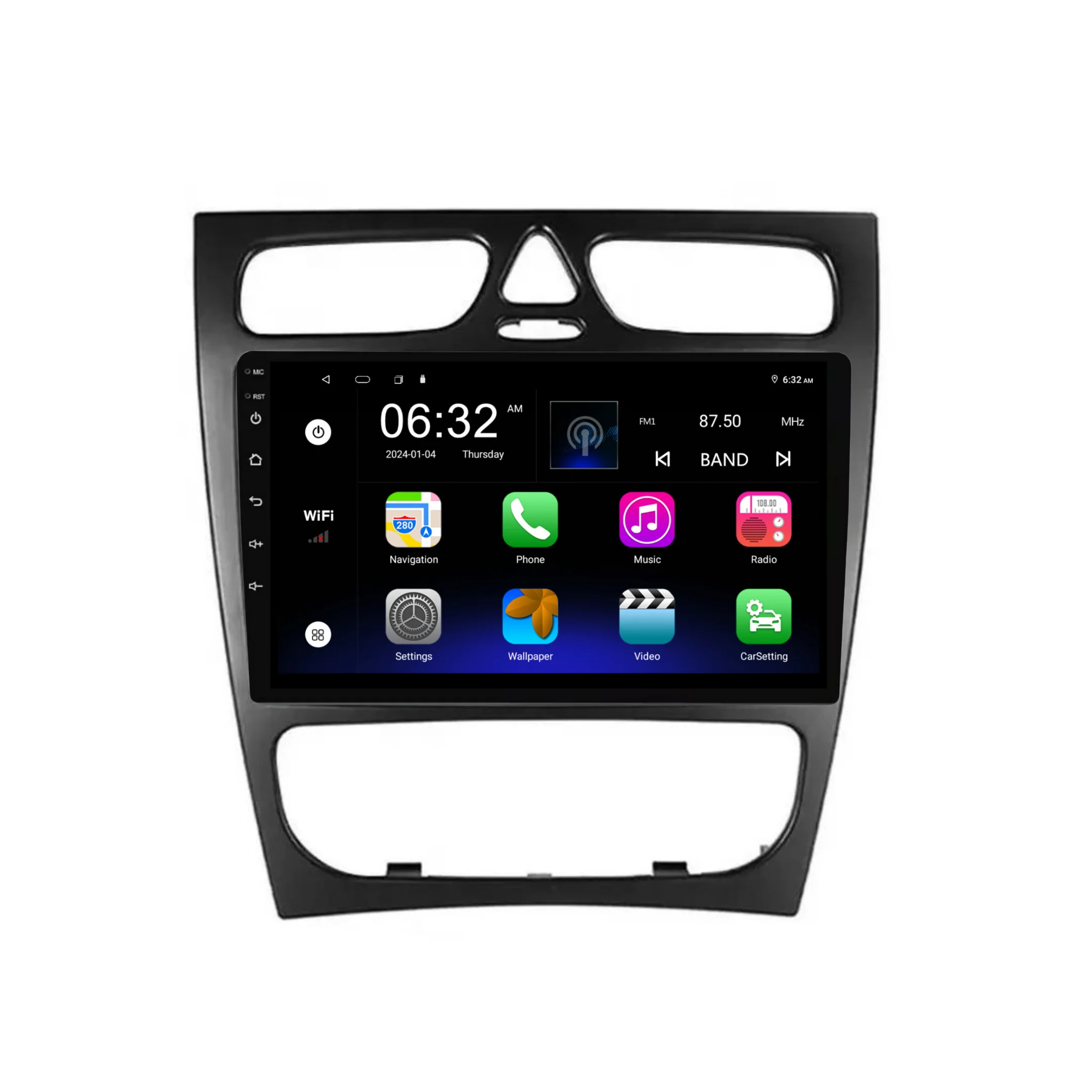 Benz C-Class / W203 / CLK / CL209 (2000-2004) Plug & Play Head Unit Upgrade Kit: Car Radio with Wireless & Wired Apple CarPlay & Android Auto - Image 7
