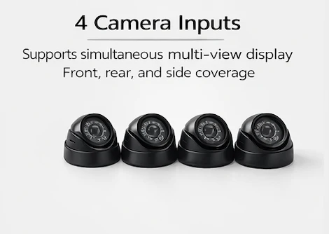 CJ INDUSTRIES 4-Channel (1080P HD) Truck Fleet Camera Monitoring System with DVR/GPS/4G and Storage - Image 3