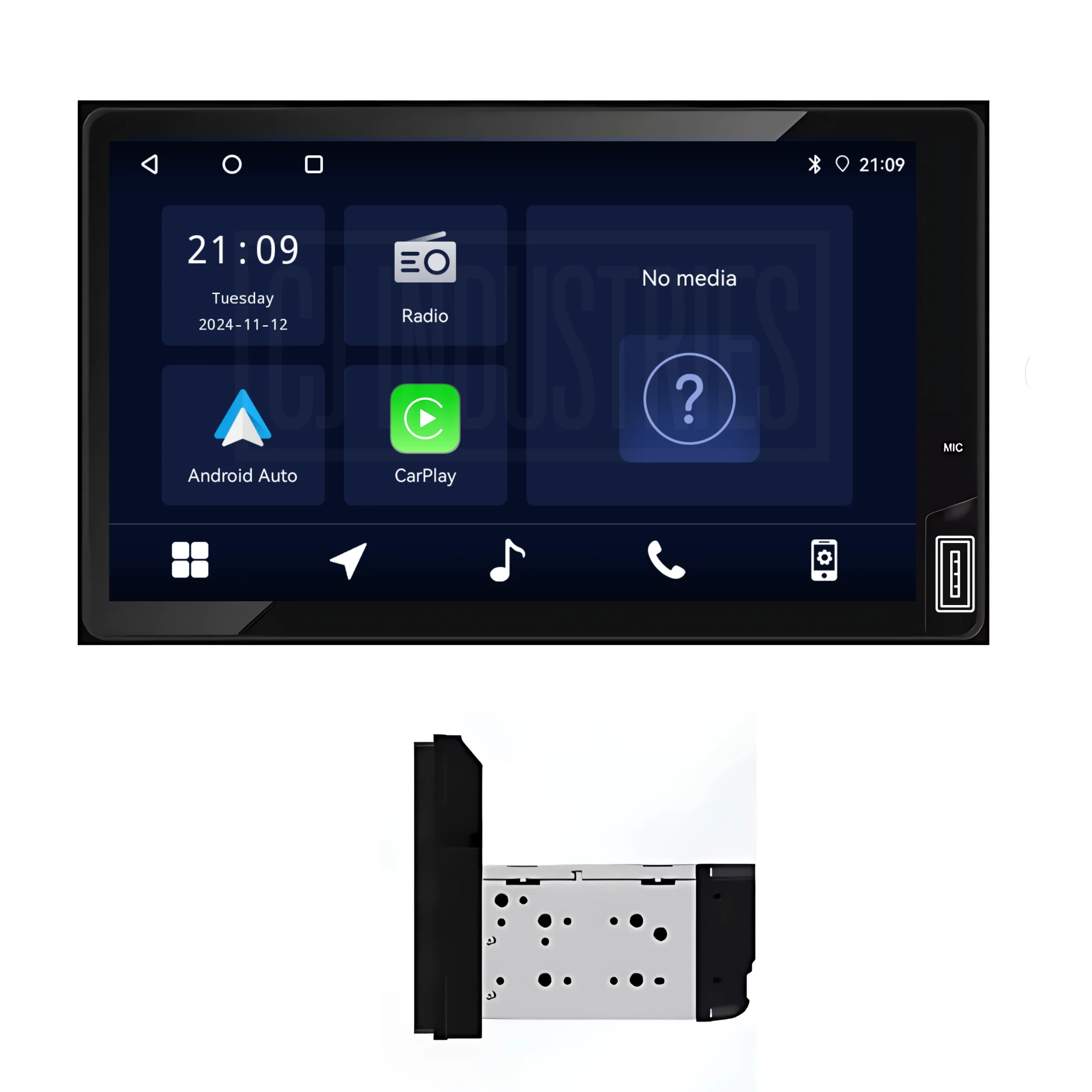 CJ INDUSTRIES Toyota Universal (Facelift) Plug & Play Touchscreen Head Unit Radio Kit with Wireless CarPlay and Android Auto - Image 9