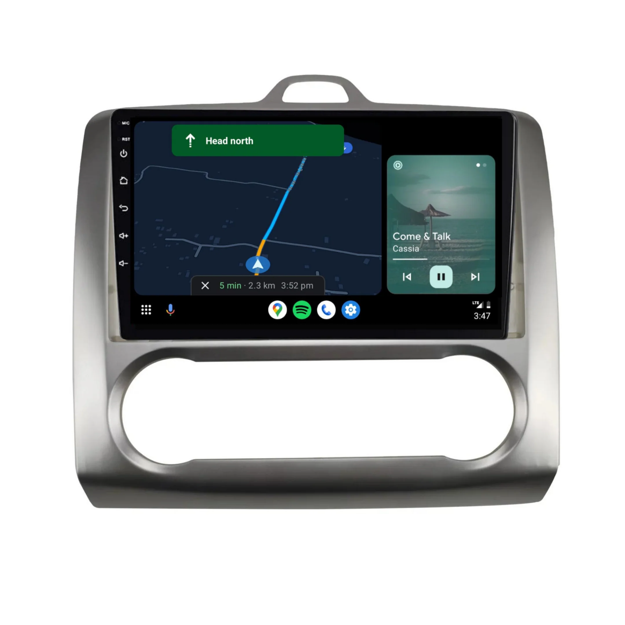 Ford Focus Auto AC (2005-2012) Plug & Play Head Unit Upgrade Kit: Car Radio with Wireless & Wired Apple CarPlay & Android Auto - Image 4