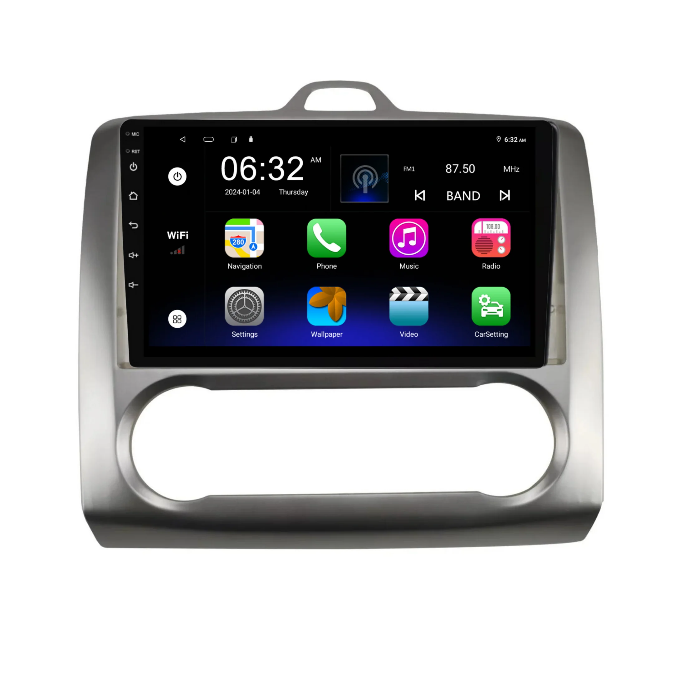 Ford Focus Auto AC (2005-2012) Plug & Play Head Unit Upgrade Kit: Car Radio with Wireless & Wired Apple CarPlay & Android Auto - Image 6