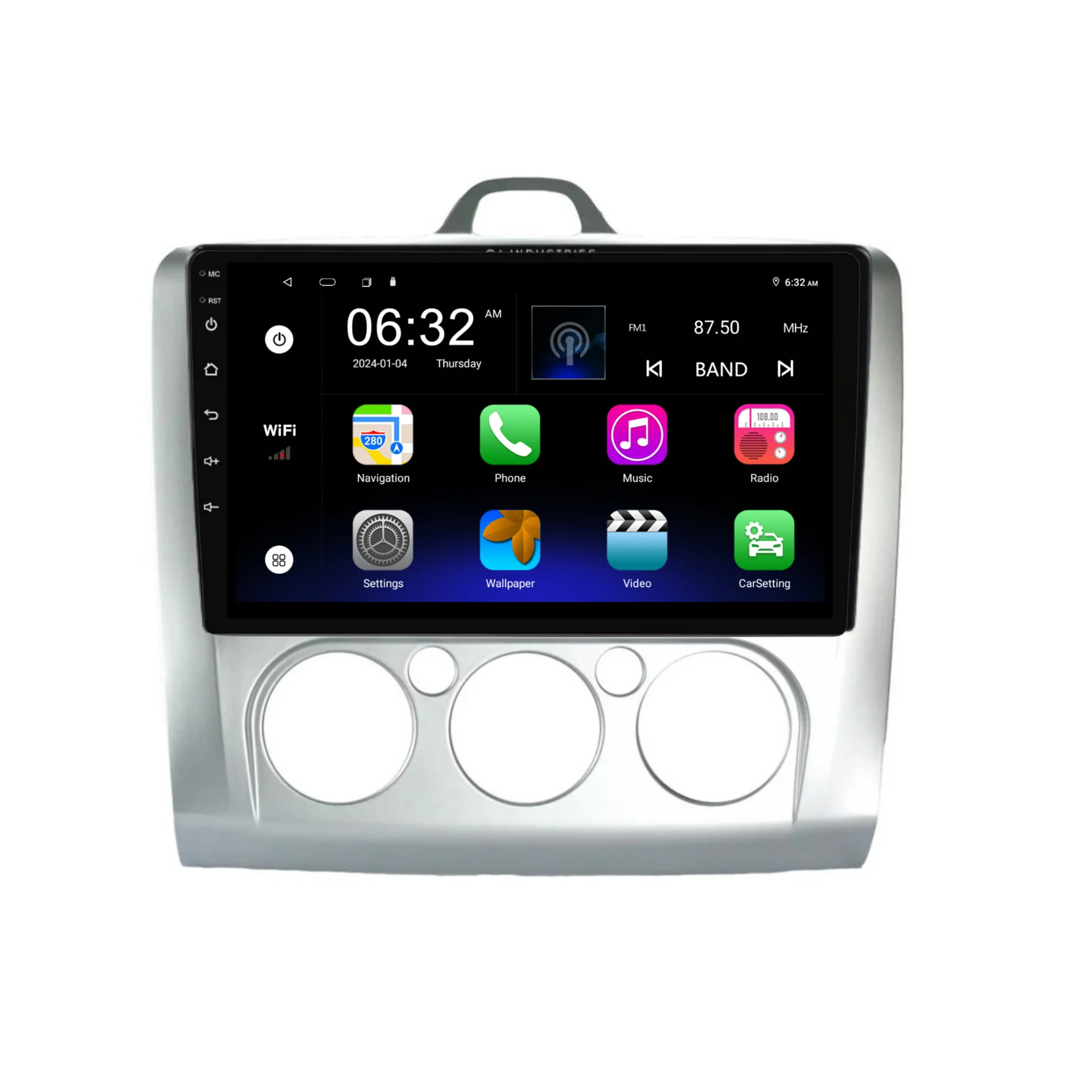 Ford Focus Manual AC (2005-2012) Plug & Play Head Unit Upgrade Kit: Car Radio with Wireless & Wired Apple CarPlay & Android Auto - Image 6