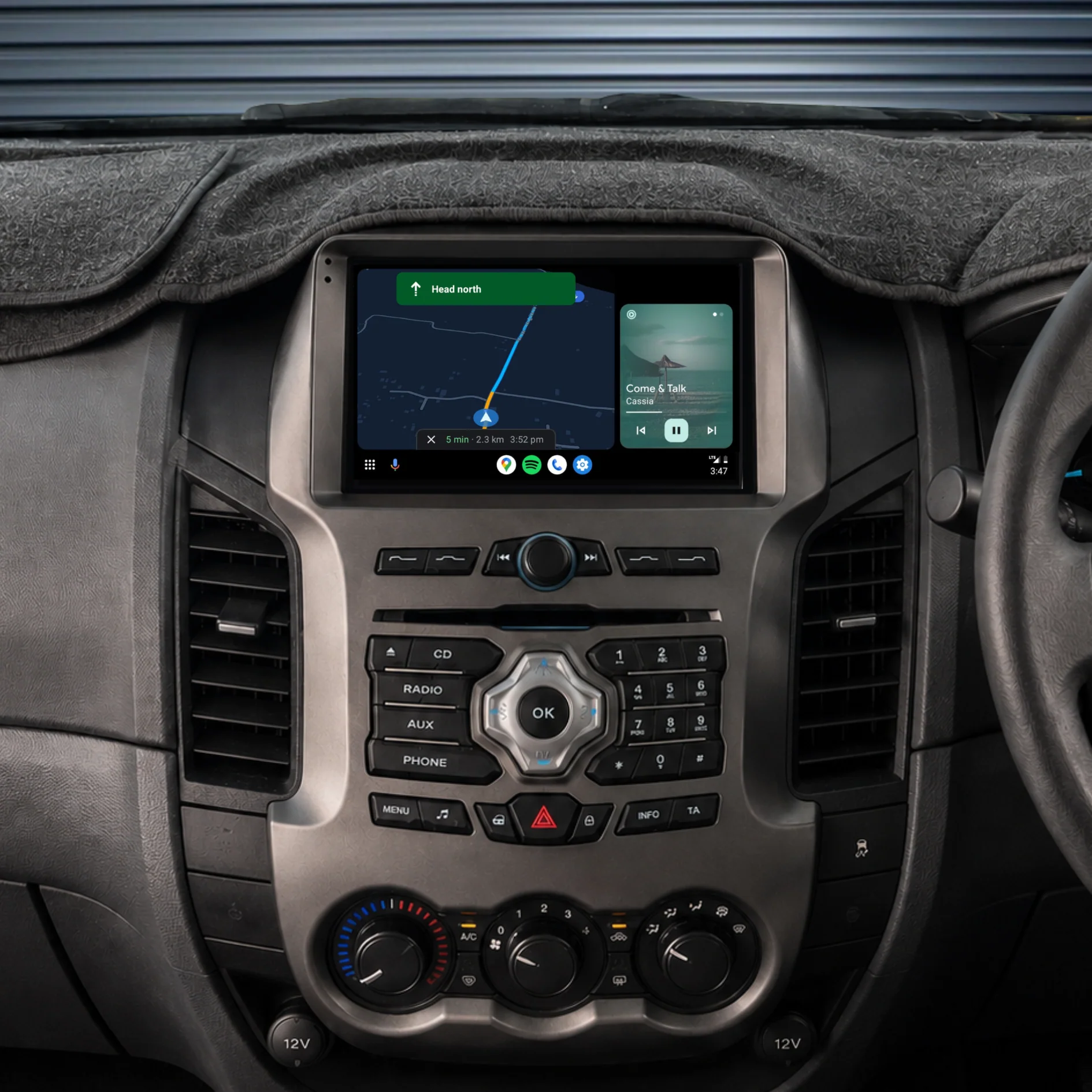 Ford Ranger (2011-2015) Plug & Play Head Unit Upgrade Kit: Car Radio with Wireless & Wired Apple CarPlay & Android Auto - Image 4