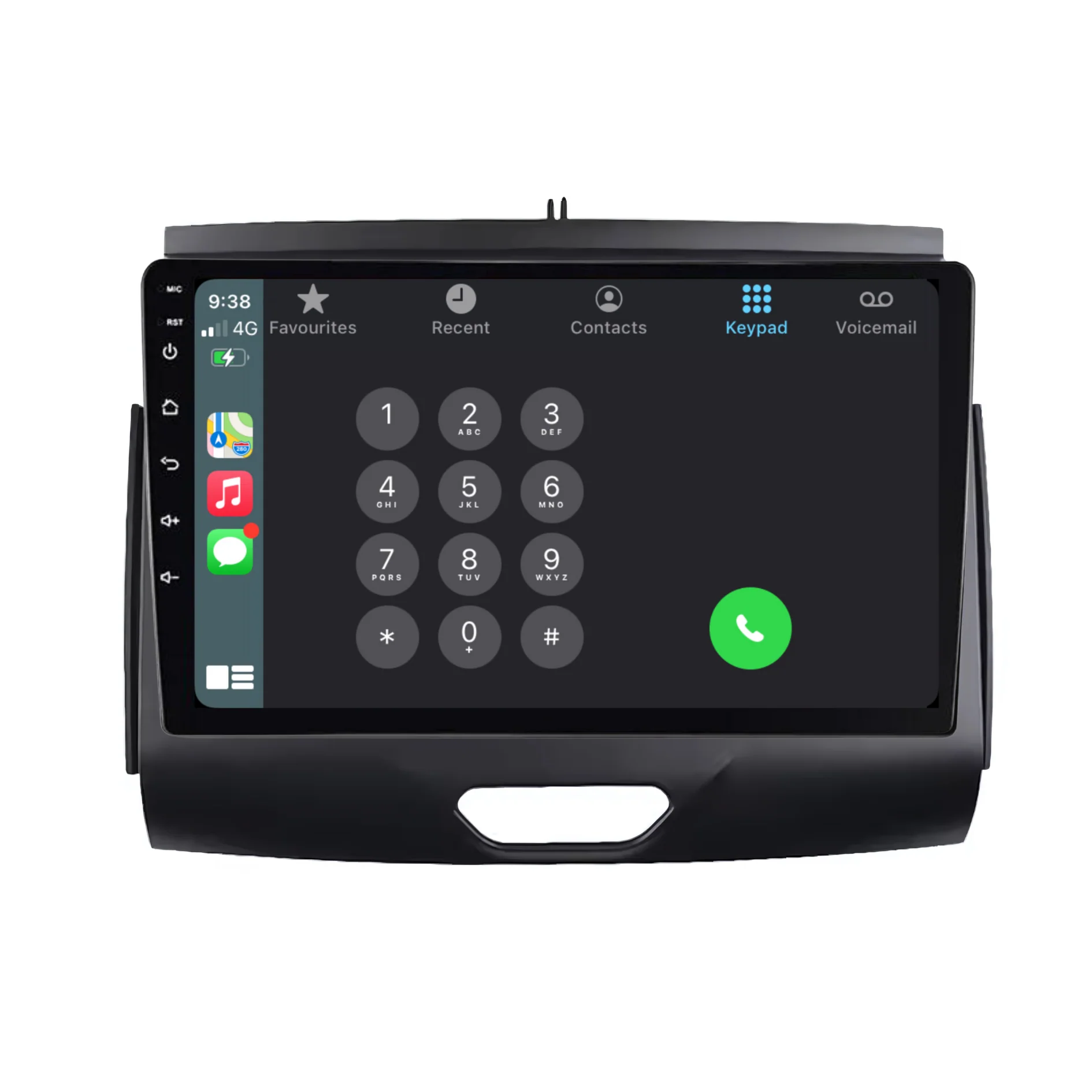 Ford Ranger / Everest BLACK (2015-2020) Plug & Play Head Unit Upgrade Kit: Car Radio with Wireless & Wired Apple CarPlay & Android Auto - Image 5