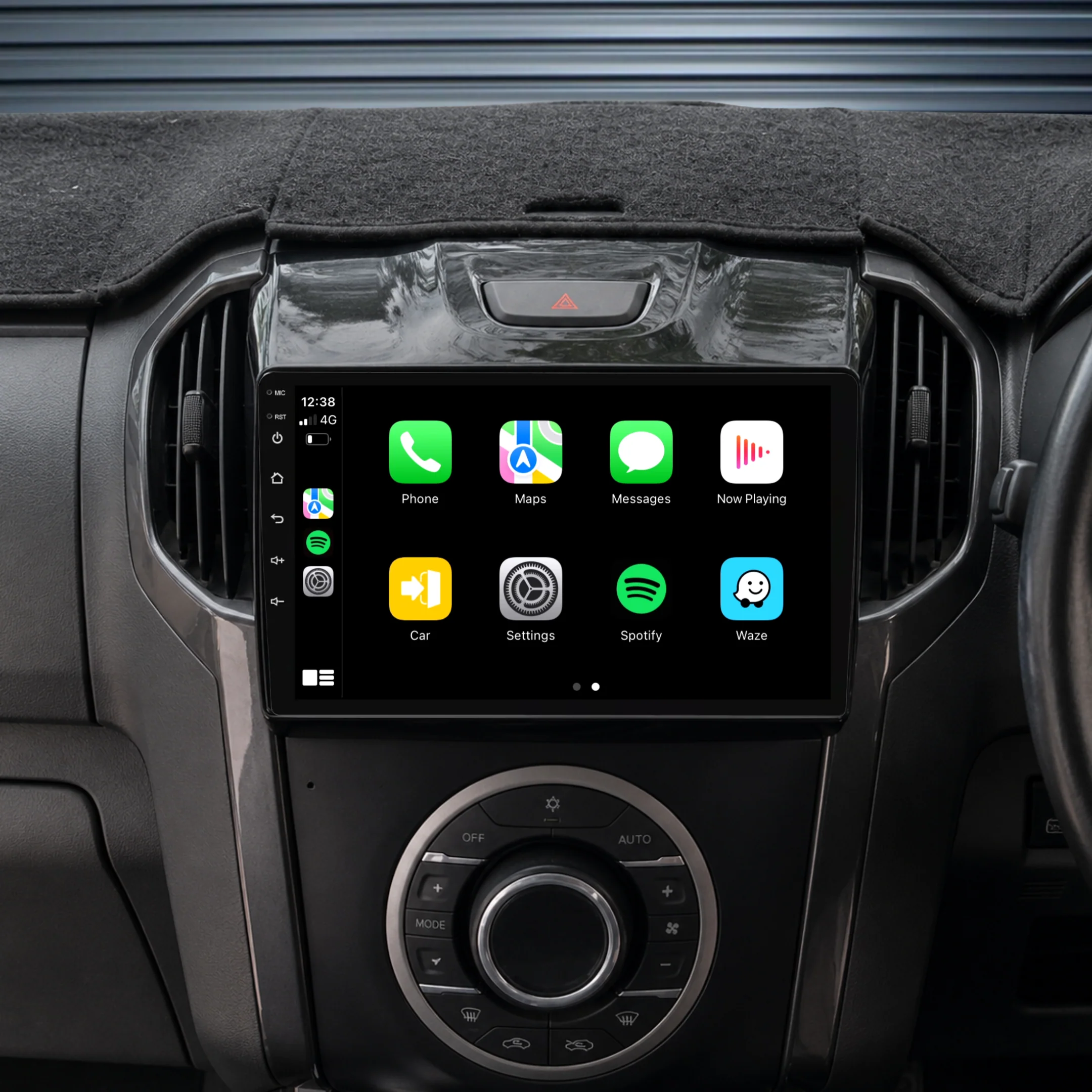 Holden Colorado GLOSS PIANO BLACK (2012-2016) Plug & Play Head Unit Upgrade Kit: Car Radio with Wireless & Wired Apple CarPlay & Android Auto (MyLink Compatible)