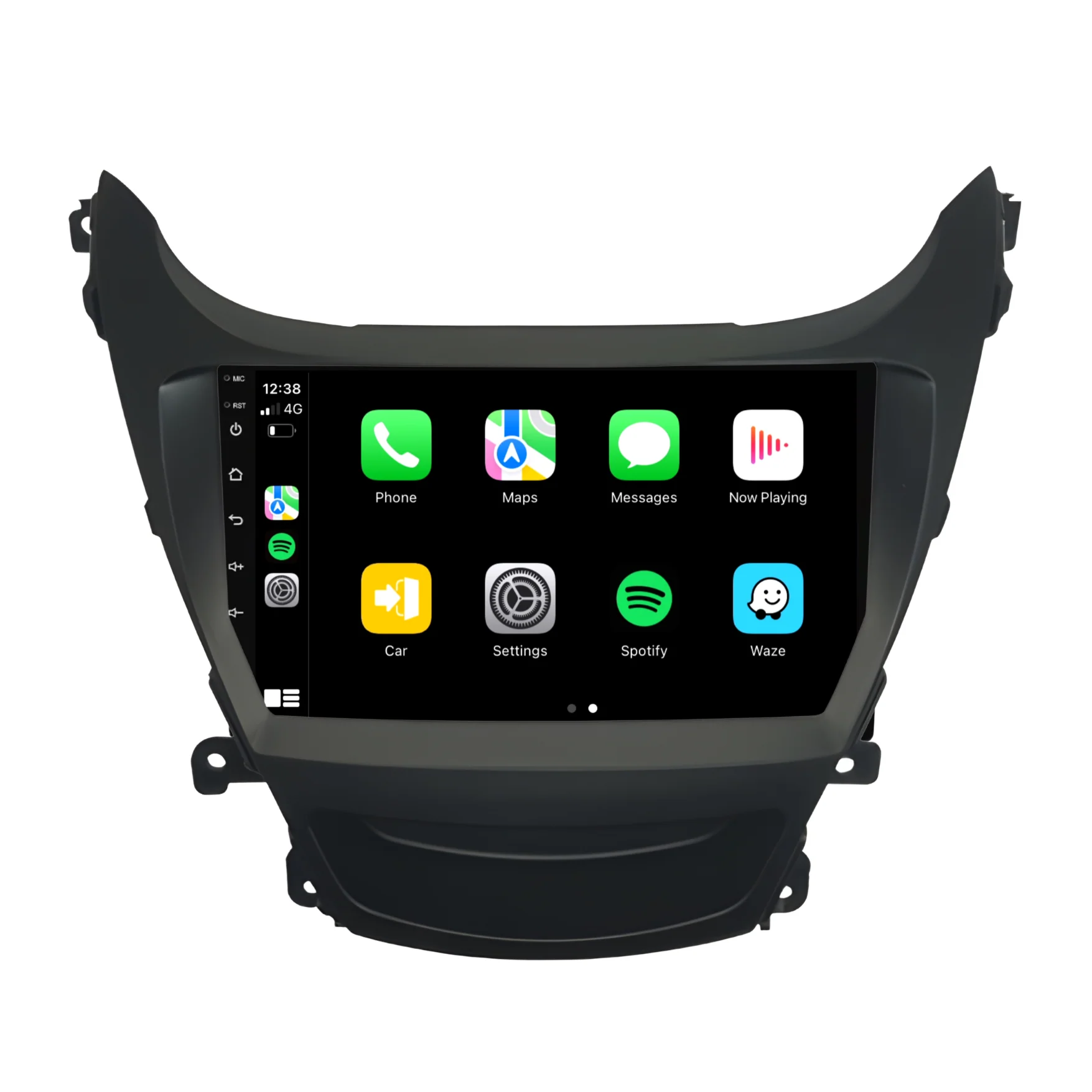 Hyundai Elantra (2014-2016) Plug & Play Head Unit Upgrade Kit: Car Radio with Wireless & Wired Apple CarPlay & Android Auto