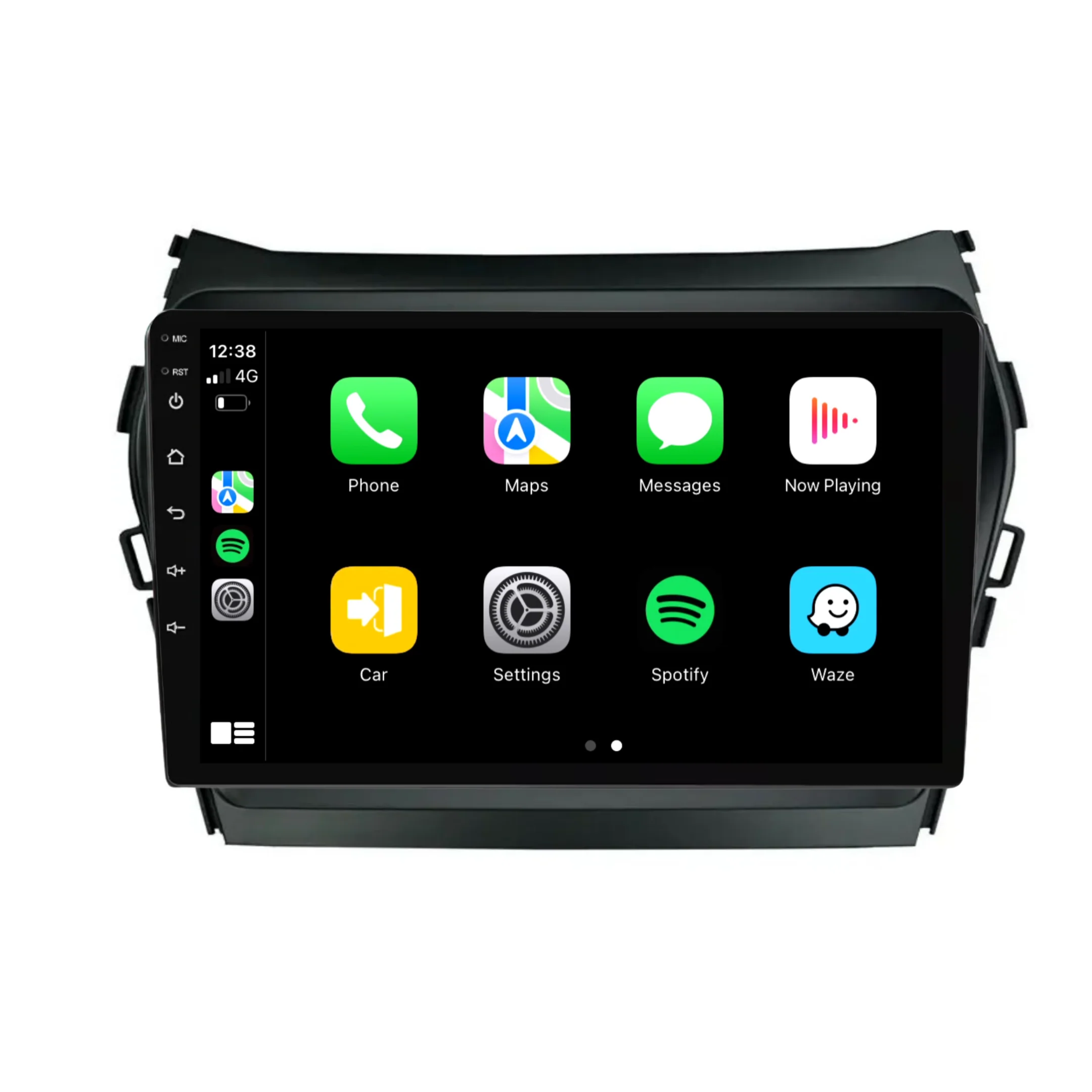 Hyundai IX45/Santa Fe (2015-2018) Plug & Play Head Unit Upgrade Kit: Car Radio with Wireless & Wired Apple CarPlay & Android Auto - Image 2