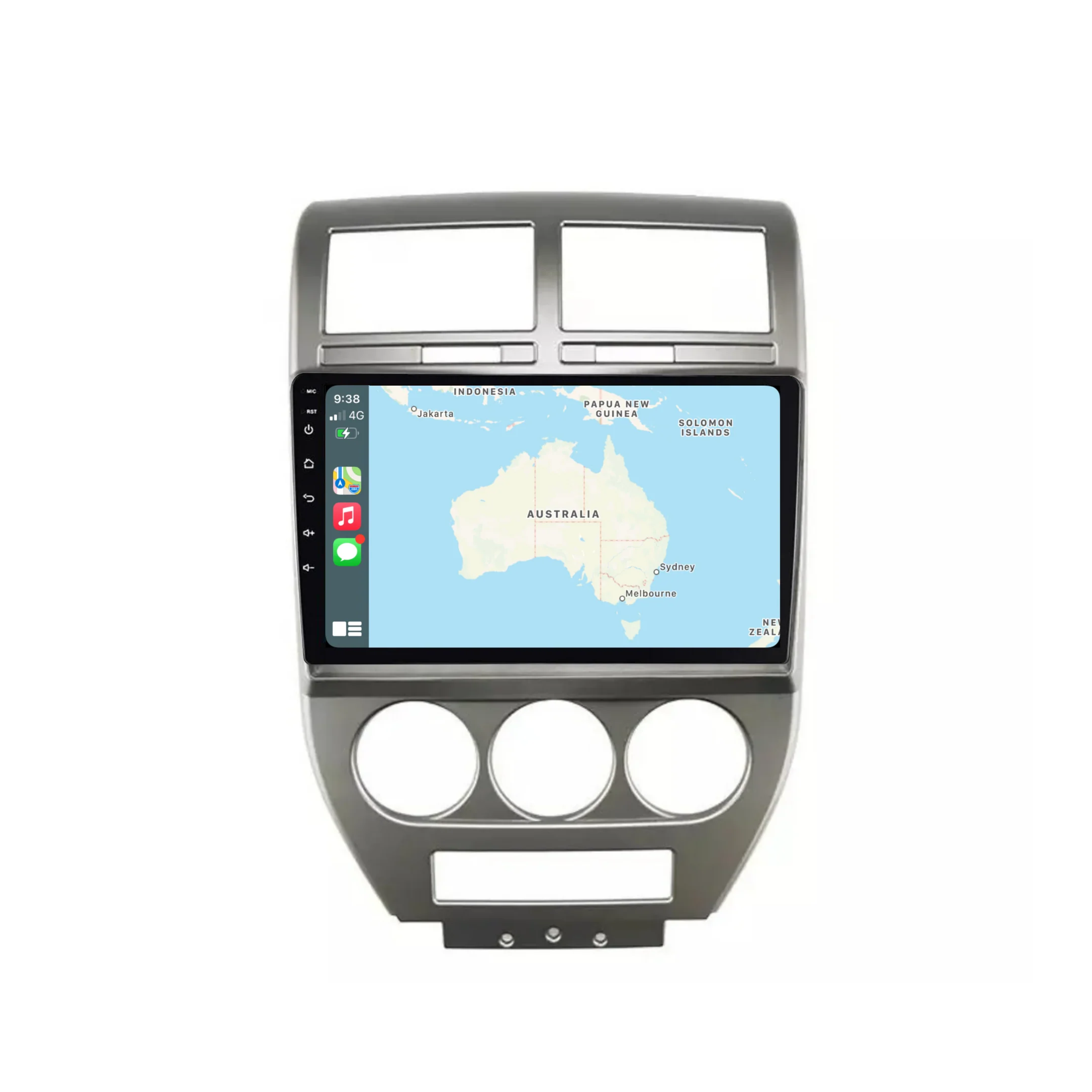 Jeep Compass (2007-2010) Plug & Play Head Unit Upgrade Kit: Car Radio with Wireless & Wired Apple CarPlay & Android Auto - Image 2