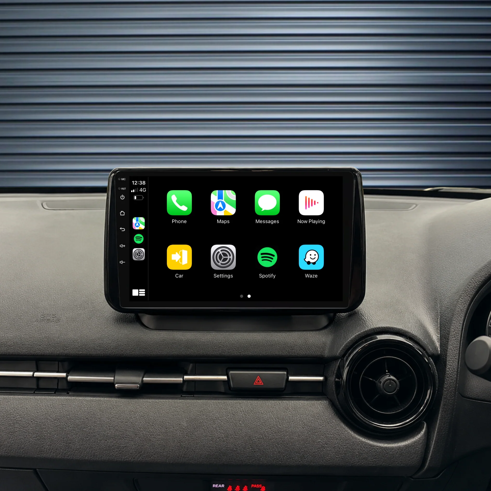 Mazda 2 (2014-2023) Plug & Play Head Unit Upgrade Kit: Car Radio with Wireless & Wired Apple CarPlay & Android Auto