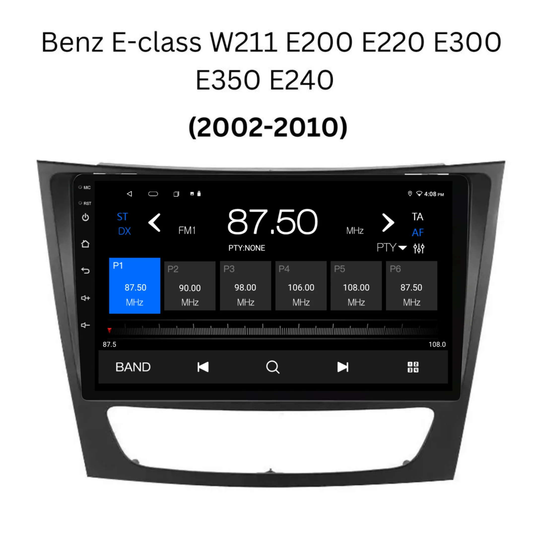 Mercedes Benz E-Class W211 (2002-2010) Plug & Play Head Unit Upgrade Kit: Car Radio with Wireless & Wired Apple CarPlay & Android Auto - Image 6