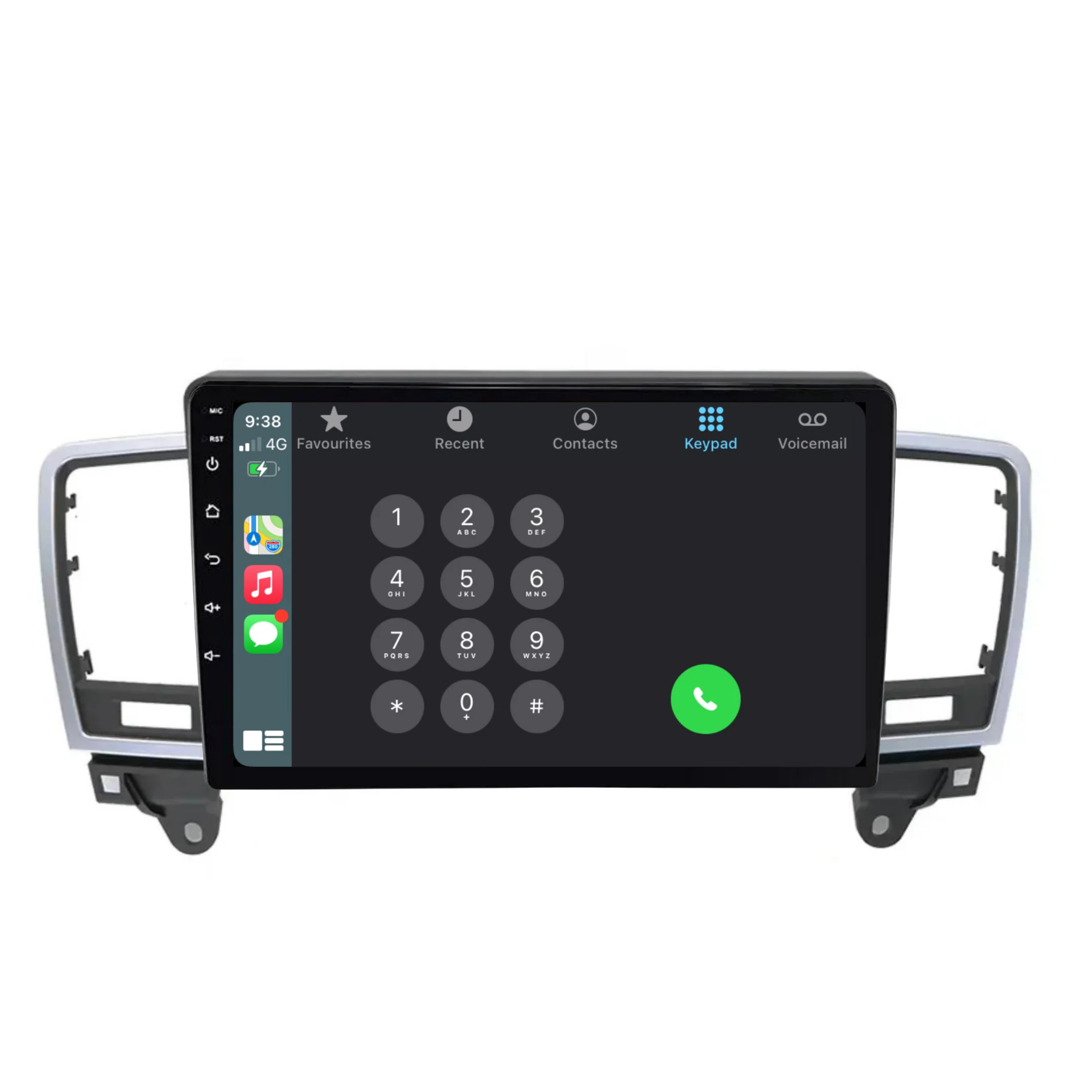 Mercedes Benz ML Class / W166 (2012-2018) Plug & Play Head Unit Upgrade Kit: Car Radio with Wireless & Wired Apple CarPlay & Android Auto - Image 4