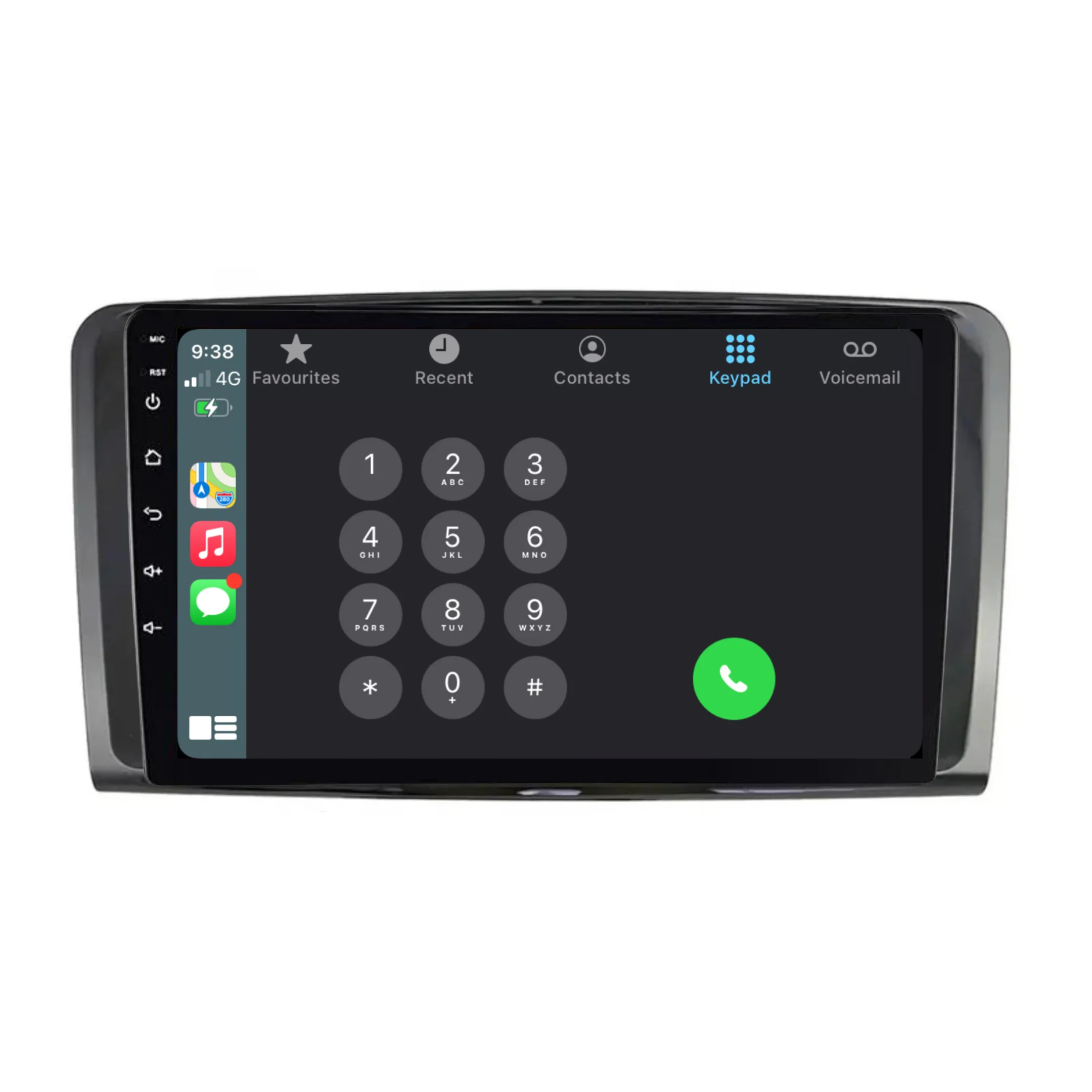 Mercedes Benz ML / W164 (2005-2011) Plug & Play Head Unit Upgrade Kit: Car Radio with Wireless & Wired Apple CarPlay & Android Auto - Image 4
