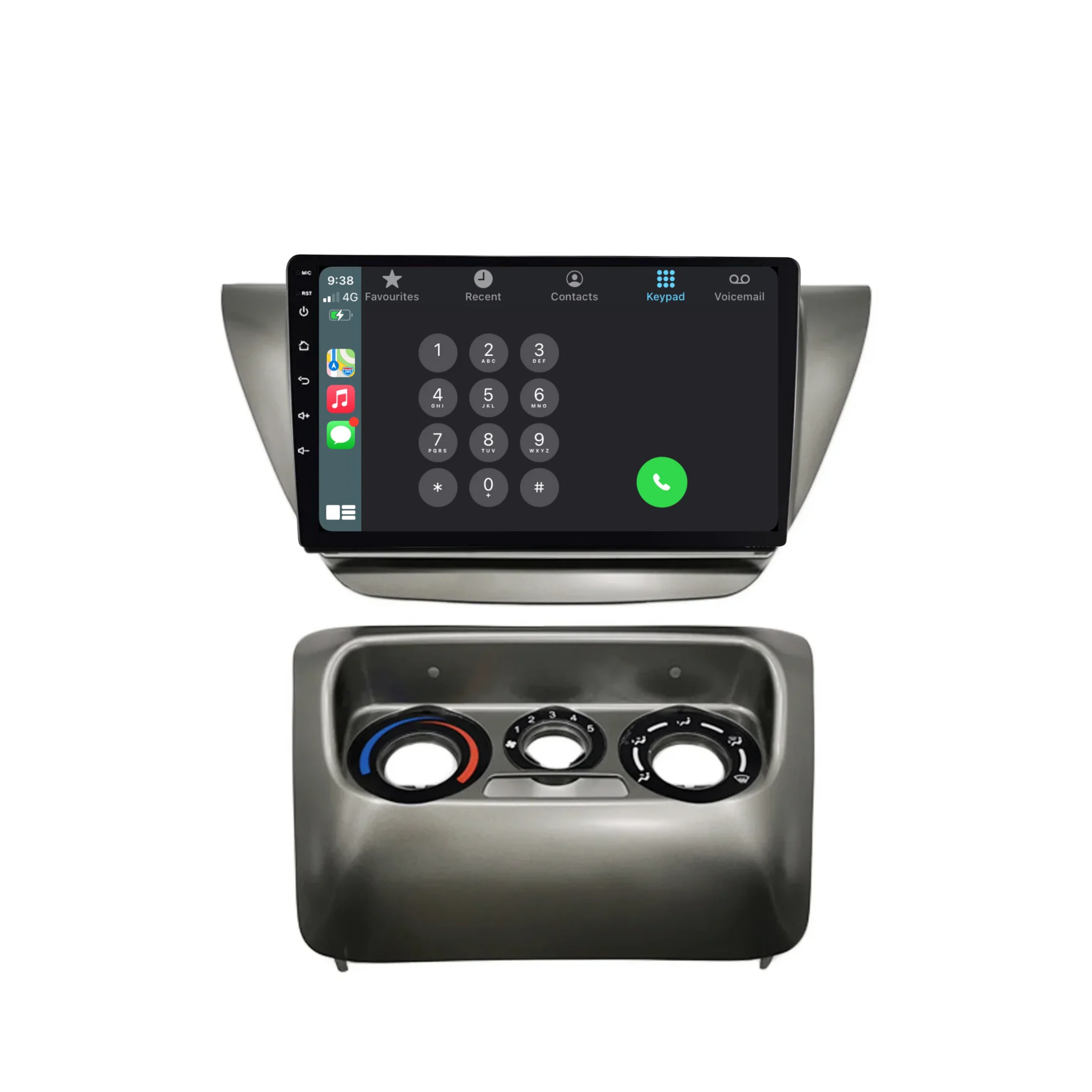 Mitsubishi Lancer (2003-2007) Plug & Play Head Unit Upgrade Kit: Car Radio with Wireless & Wired Apple CarPlay & Android Auto - Image 4