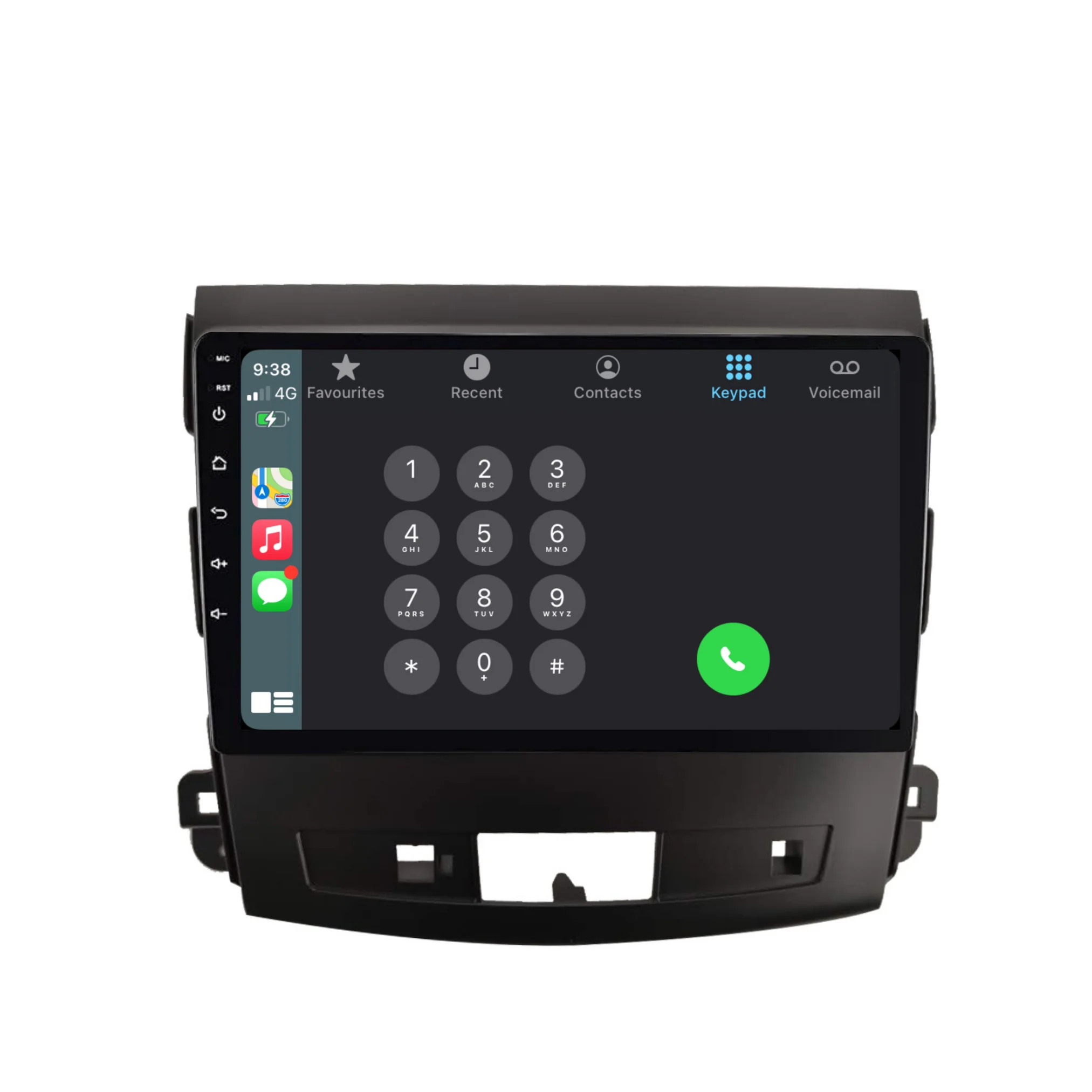 Mitsubishi Outlander (2008-2012) Plug & Play Head Unit Upgrade Kit: Car Radio with Wireless & Wired Apple CarPlay & Android Auto - Image 4
