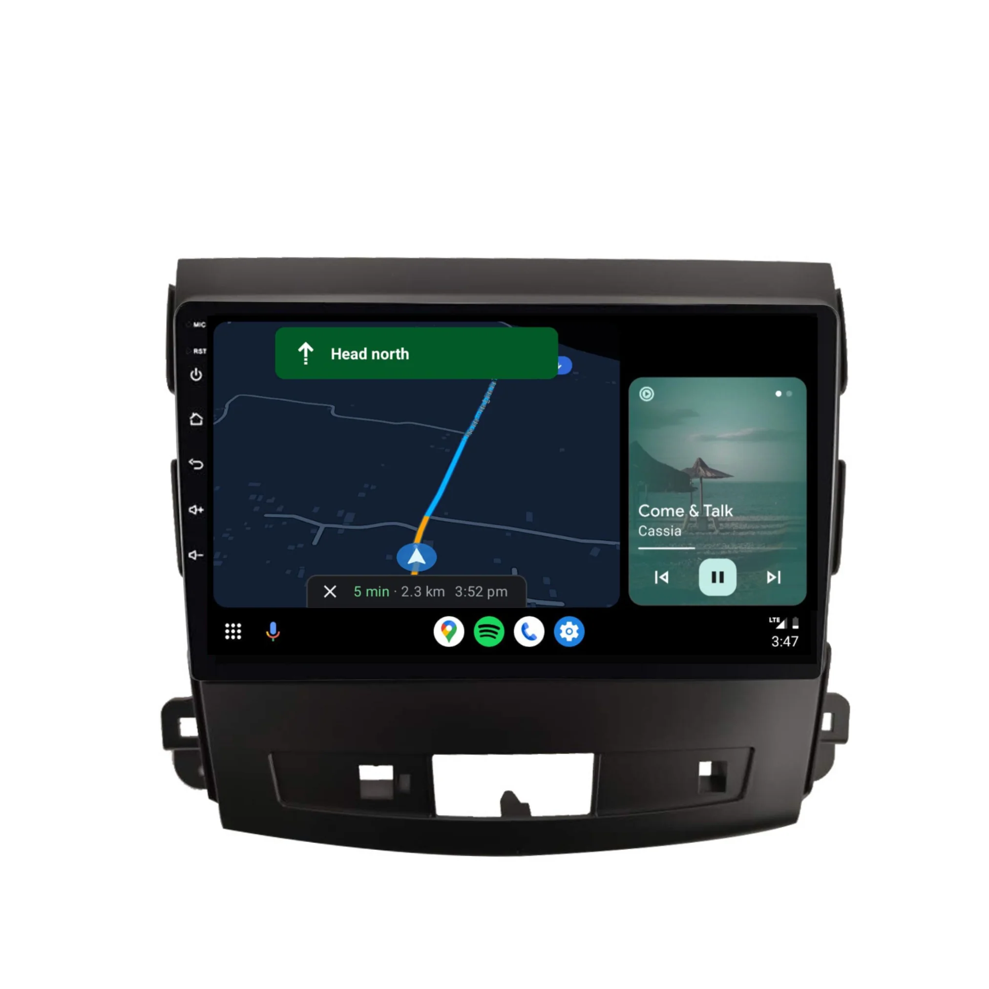 Mitsubishi Outlander (2008-2012) Plug & Play Head Unit Upgrade Kit: Car Radio with Wireless & Wired Apple CarPlay & Android Auto - Image 5