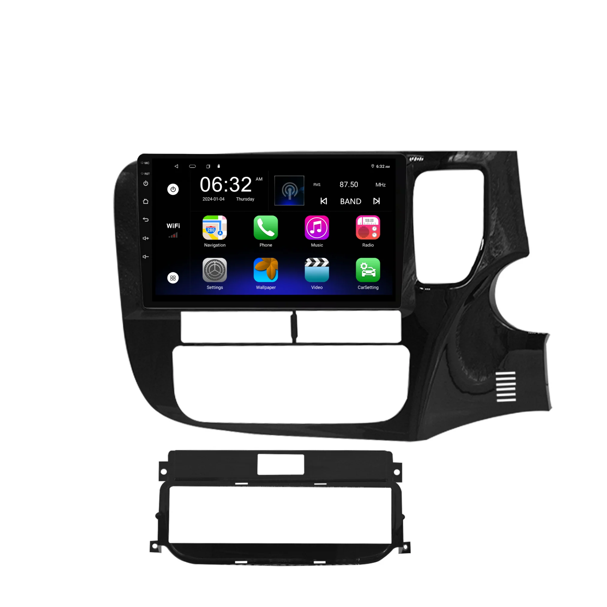 Mitsubishi Outlander (2012-2020) Plug & Play Head Unit Upgrade Kit: Car Radio with Wireless & Wired Apple CarPlay & Android Auto - Image 7