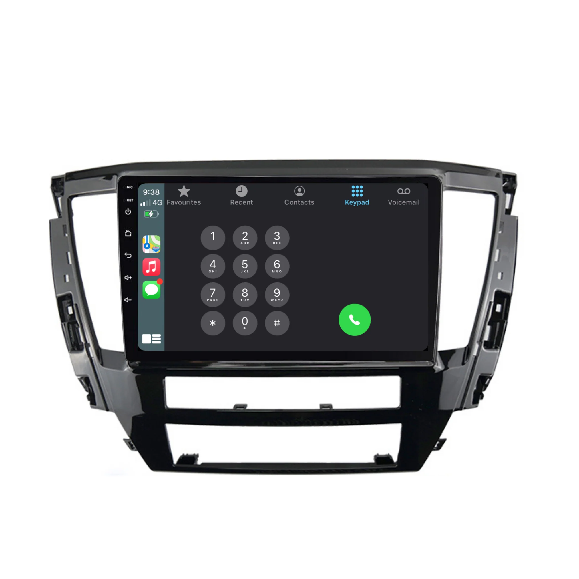 Mitsubishi Pajero Sport (2020-2024) Plug & Play Head Unit Upgrade Kit: Car Radio with Wireless & Wired Apple CarPlay & Android Auto - Image 4