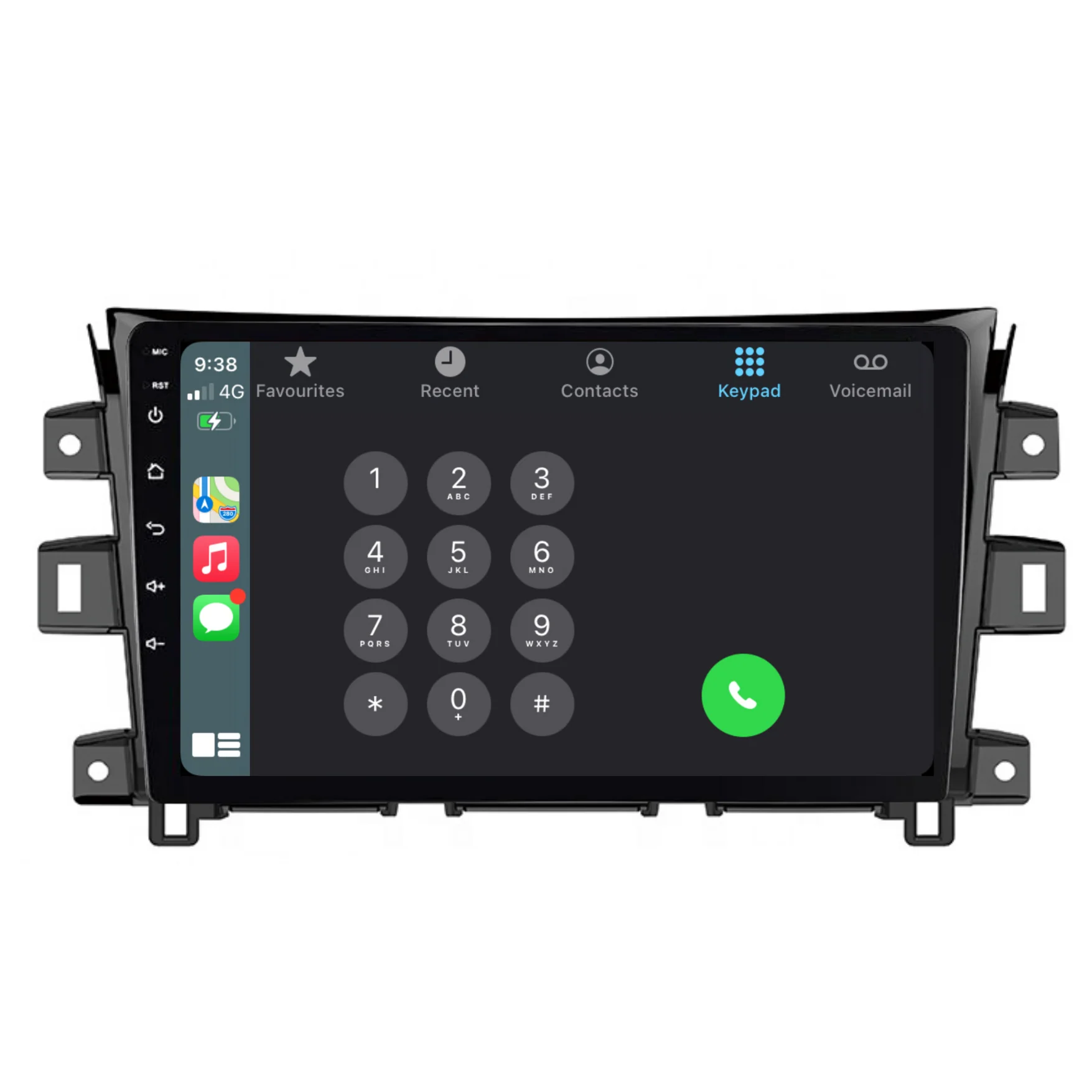Nissan Navara / NP300 (2015-2022) Plug & Play Head Unit Upgrade Kit: Car Radio with Wireless & Wired Apple CarPlay & Android Auto - Image 4