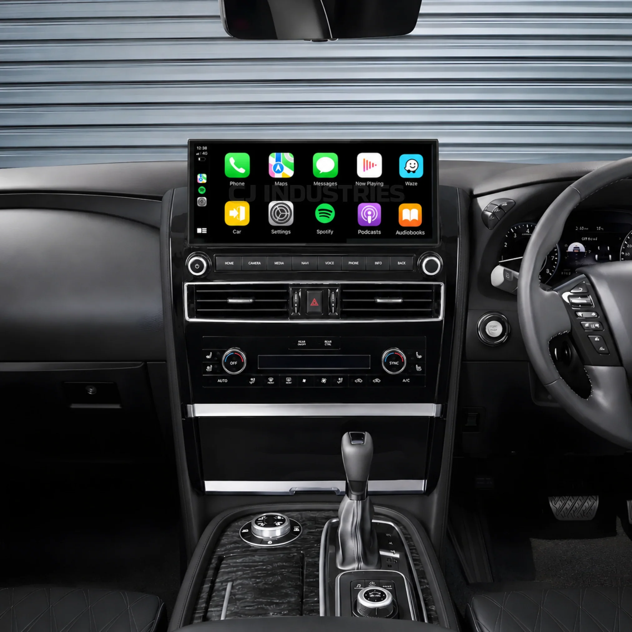 Nissan Patrol Y62 Ti / Ti-L / Warrior (2010 - 2024) 12.3" HD Plug & Play Head Unit Upgrade Kit: Car Radio with Wireless & Wired Apple CarPlay & Android Auto