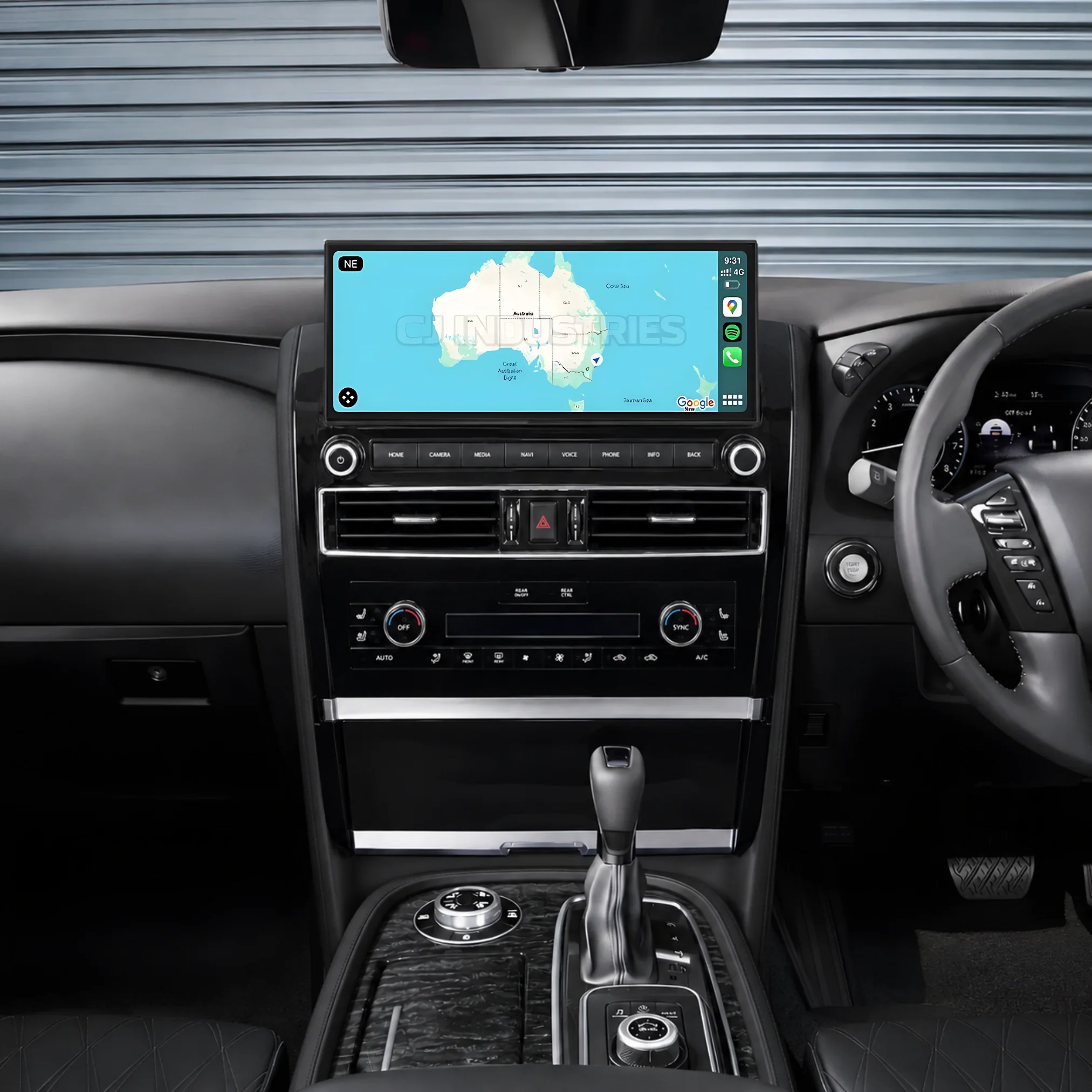 Nissan Patrol Y62 Ti / Ti-L / Warrior (2010 - 2024) 12.3" HD Plug & Play Head Unit Upgrade Kit: Car Radio with Wireless & Wired Apple CarPlay & Android Auto - Image 2