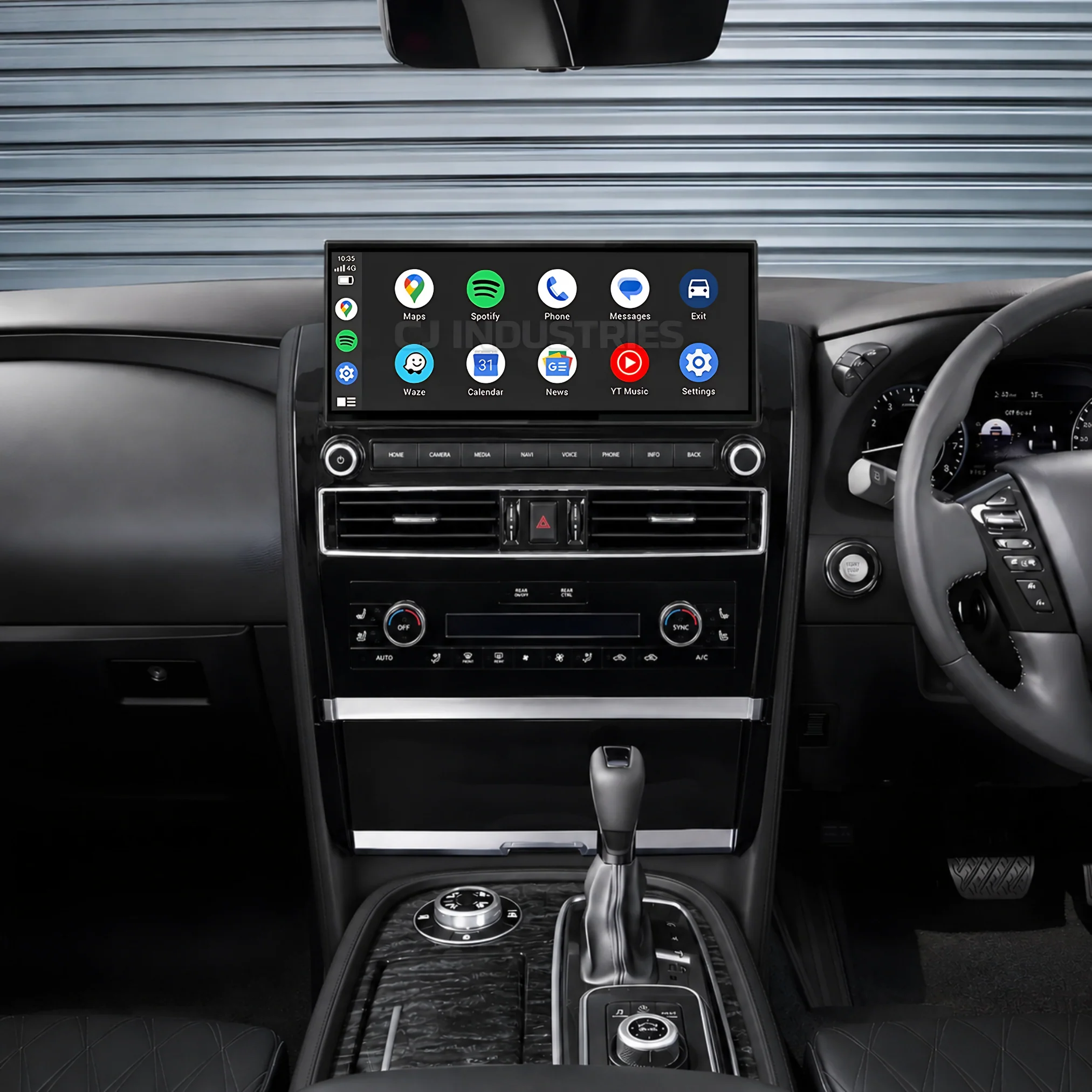 Nissan Patrol Y62 Ti / Ti-L / Warrior (2010 - 2024) 12.3" HD Plug & Play Head Unit Upgrade Kit: Car Radio with Wireless & Wired Apple CarPlay & Android Auto - Image 3