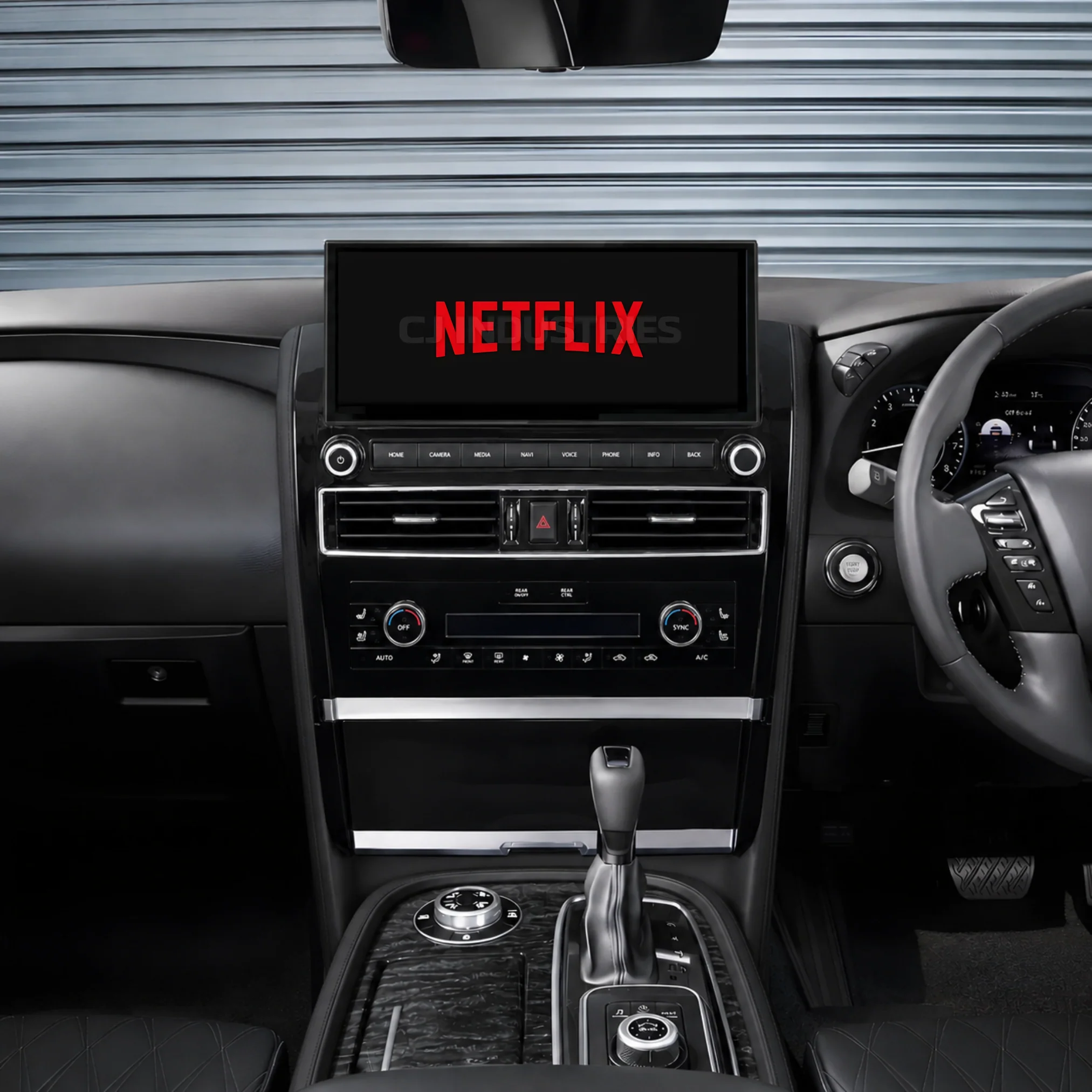 Nissan Patrol Y62 Ti / Ti-L / Warrior (2010 - 2024) 12.3" HD Plug & Play Head Unit Upgrade Kit: Car Radio with Wireless & Wired Apple CarPlay & Android Auto - Image 5