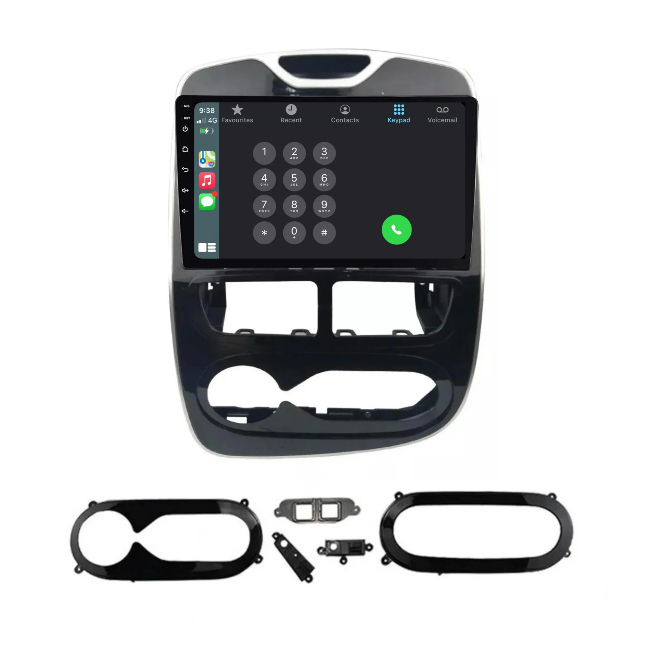Renault Clio (2012-2016) Plug & Play Head Unit Upgrade Kit: Car Radio with Wireless & Wired Apple CarPlay & Android Auto - Image 3