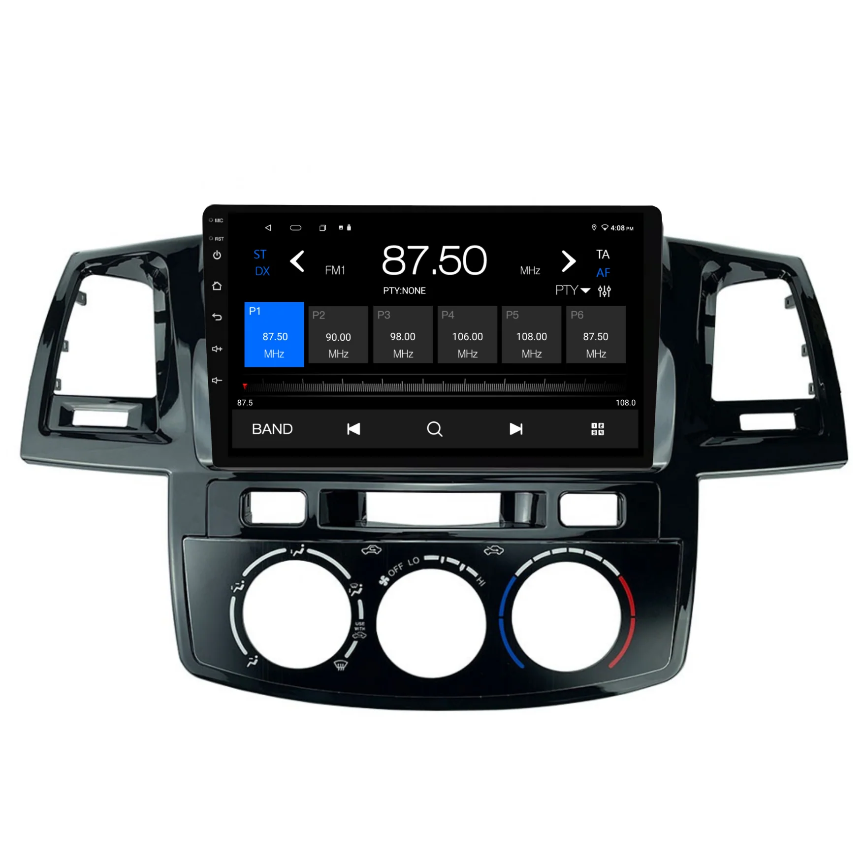 Toyota Hilux / N70 Manual AC (2005-2014) Plug & Play Head Unit Upgrade Kit: Car Radio with Wireless & Wired Apple CarPlay & Android Auto - Image 7