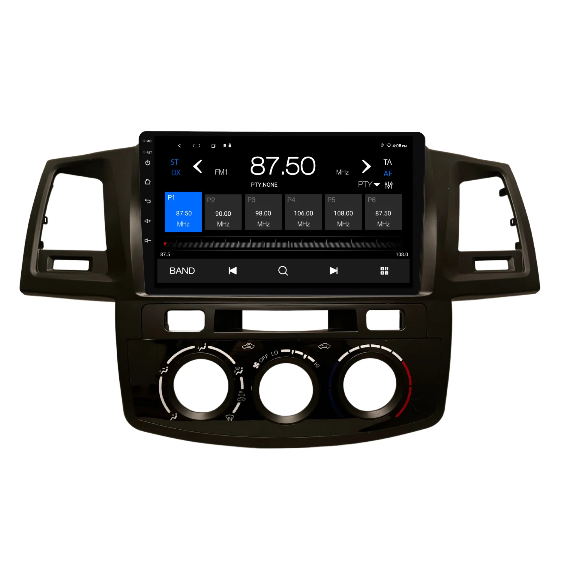 Toyota Hilux / N70 Manual AC - matte black (2005-2014) Plug & Play Head Unit Upgrade Kit: Car Radio with Wireless & Wired Apple CarPlay & Android Auto - Image 7