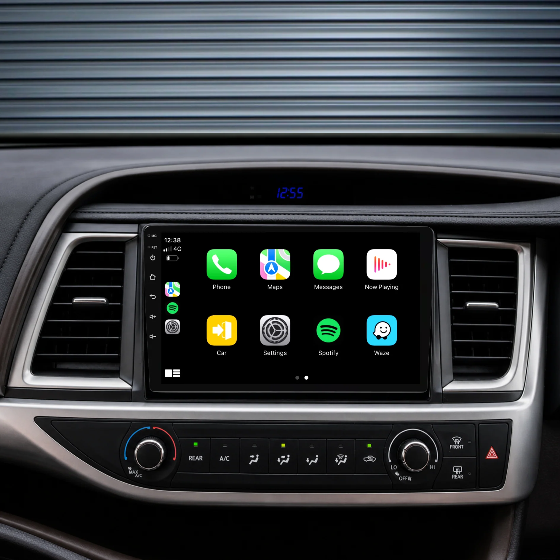 Toyota Kluger (2015-2019) Plug & Play Head Unit Upgrade Kit: Car Radio with Wireless & Wired Apple CarPlay & Android Auto