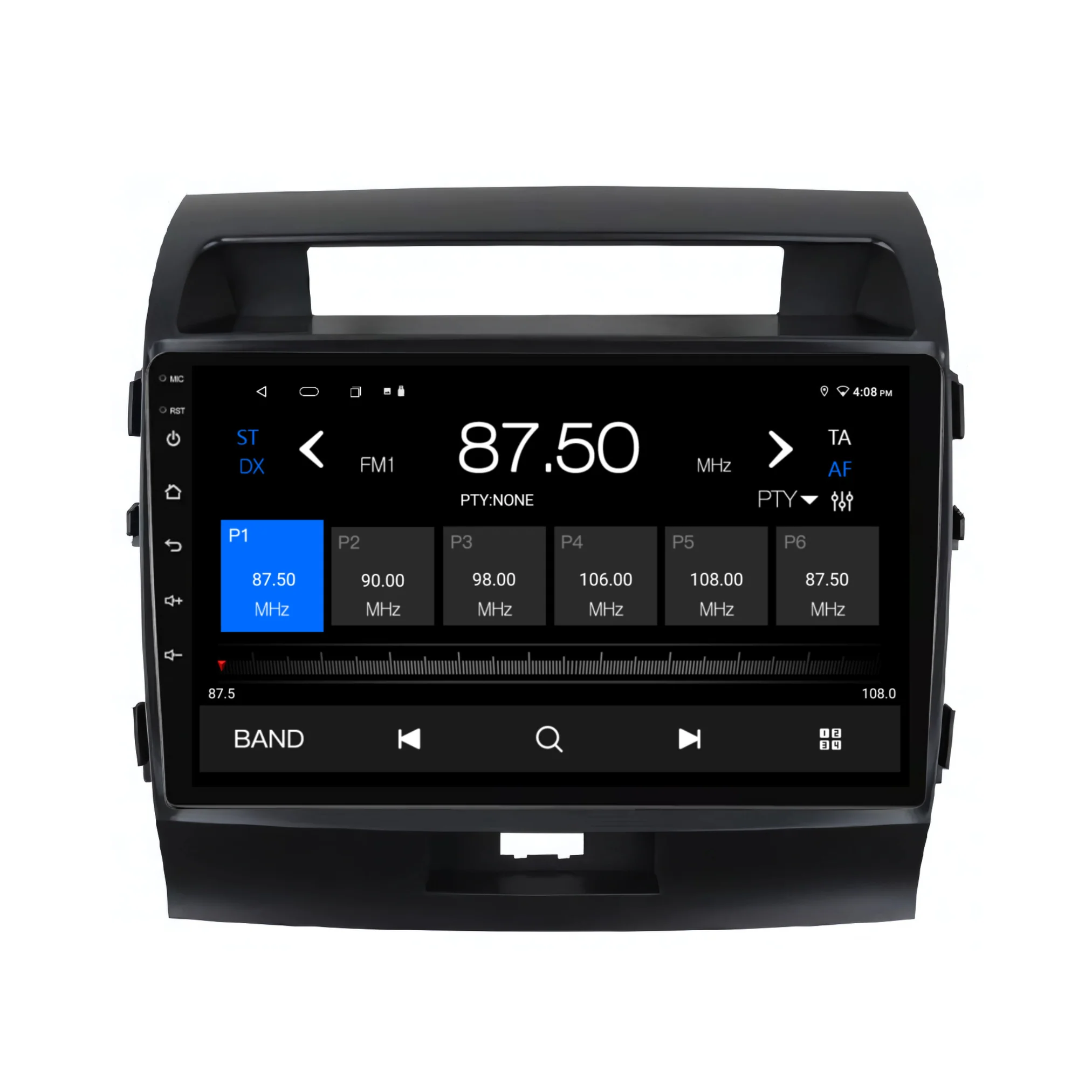 Toyota Landcruiser 200 Series VX GXL GX MATTE BLACK (2008-2015) Plug & Play Head Unit Upgrade Kit: Car Radio with Wireless & Wired Apple CarPlay & Android Auto - Image 6