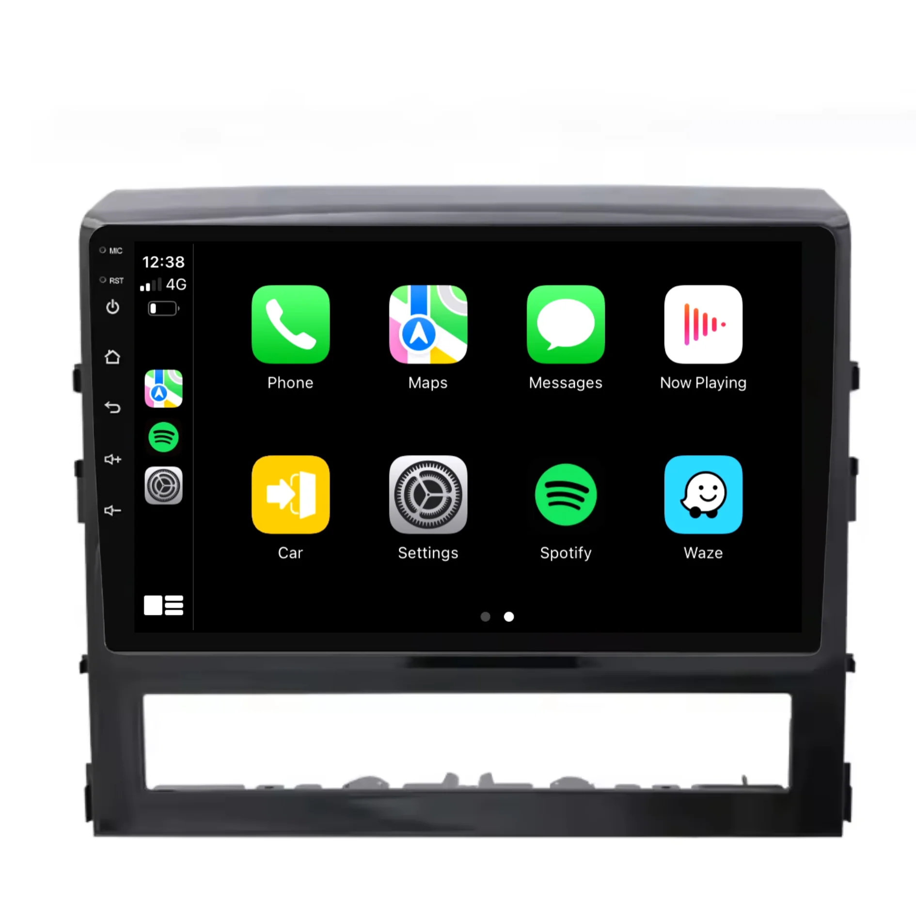 Toyota Landcruiser 200 Series (2016-2020) Plug & Play Head Unit Upgrade Kit: Car Radio with Wireless & Wired Apple CarPlay & Android Auto - Image 2