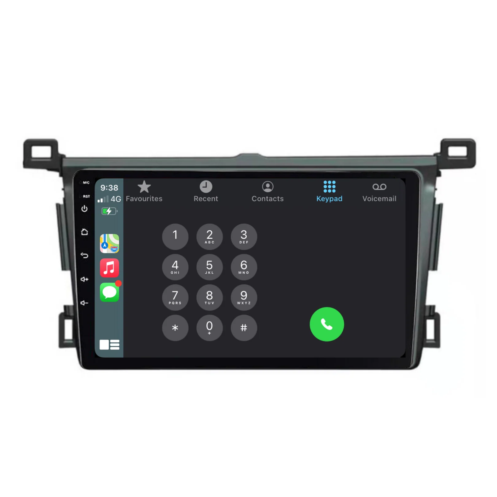 Toyota RAV4 (2013-2018) Plug & Play Head Unit Upgrade Kit: Car Radio with Wireless & Wired Apple CarPlay & Android Auto - Image 4