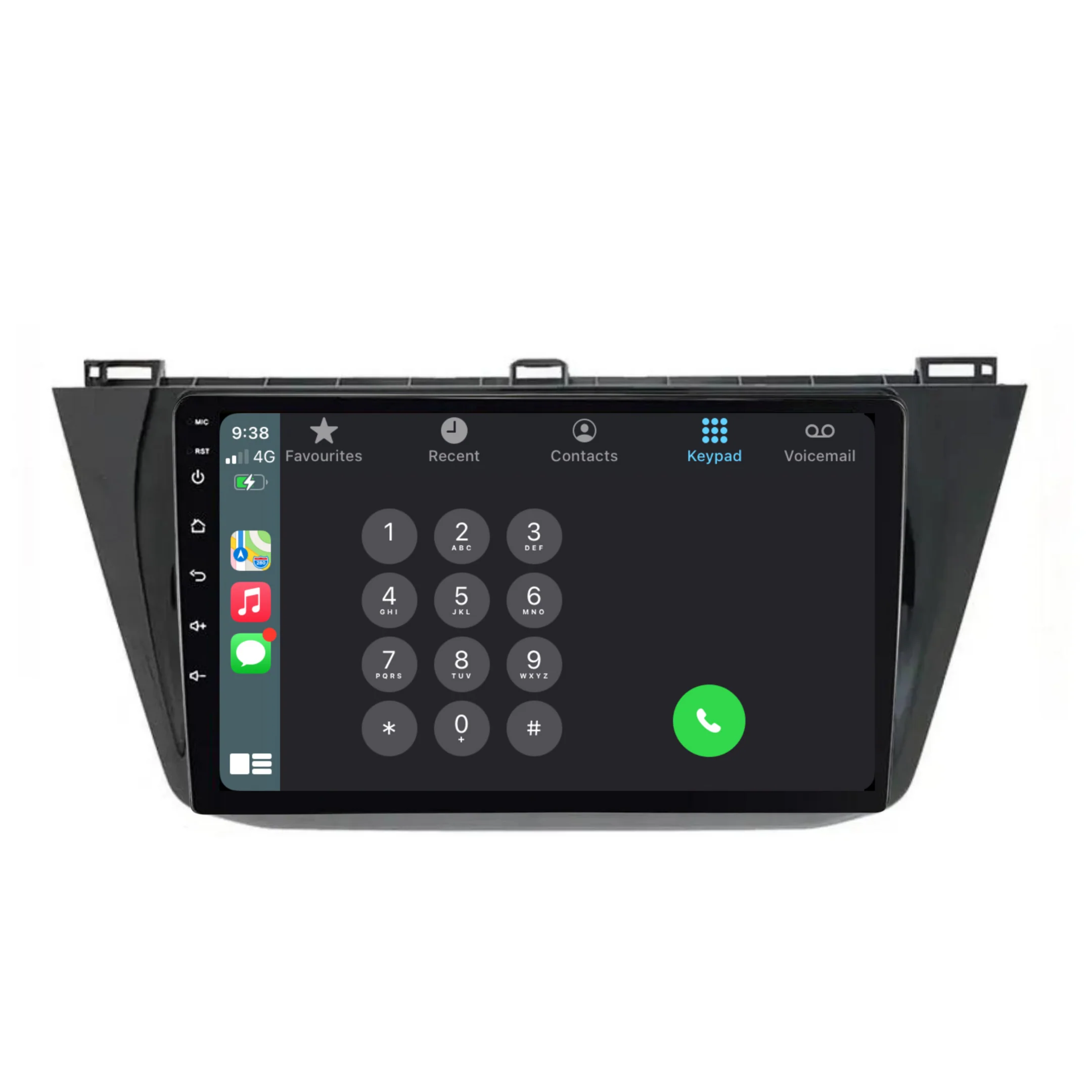 Volkswagen Tiguan (2016-2018) Plug & Play Head Unit Upgrade Kit: Car Radio with Wireless & Wired Apple CarPlay & Android Auto - Image 4